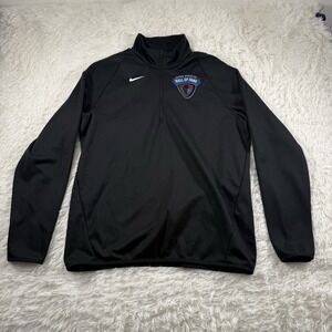 DePaul Blue Demons Nike Sweatshirt Mens Large Hall Of Fame Dri Fit Zip Pullover